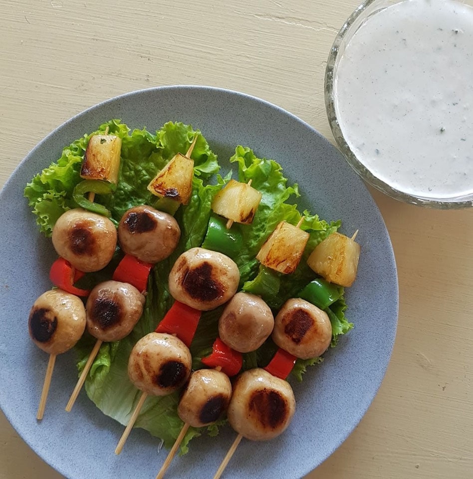 Relish Mushroom Skewers