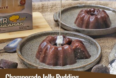 Champurrado Jelly Pudding with Mr. Hat Gulaman