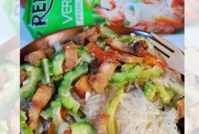 Guinisang Ampalaya with Relish Vermicelli